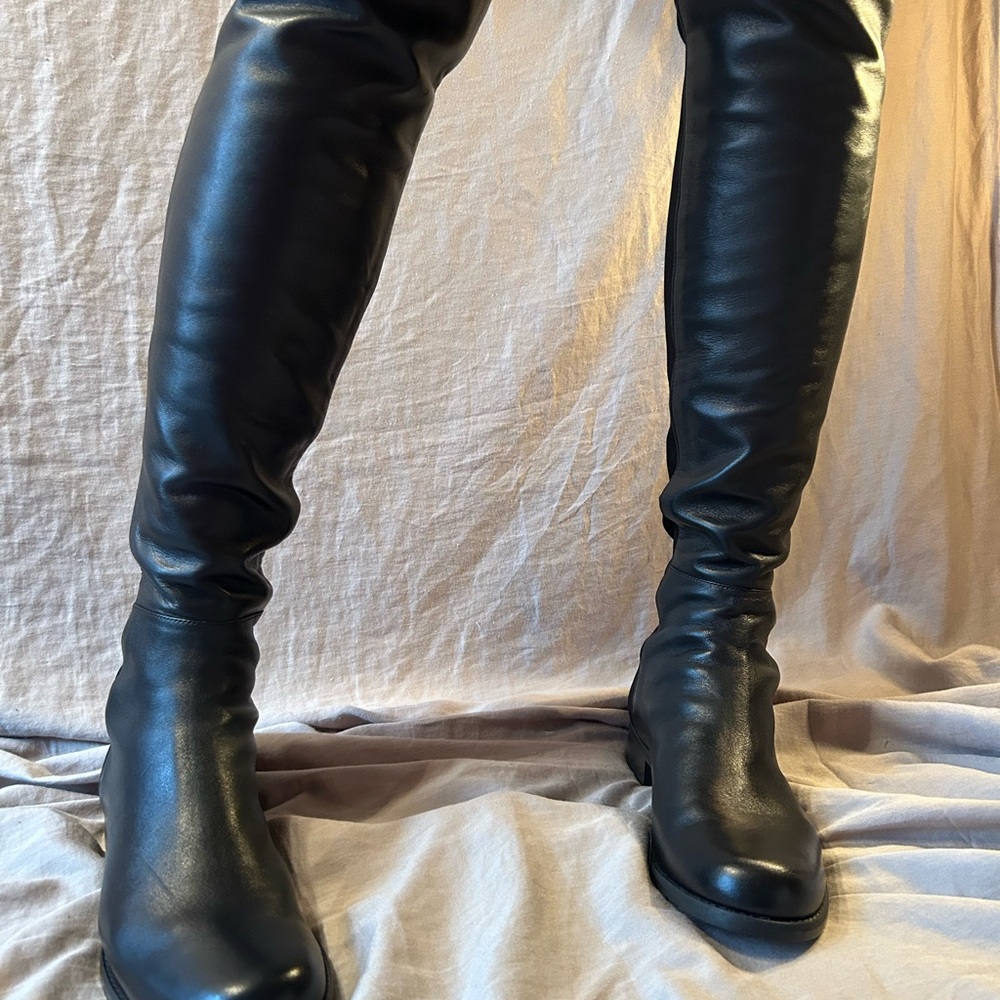 Stuart Weitzman sz 9 Iconic 5050 Classic sexy elegant strong must-have boots NIB - Picture 4 of 15